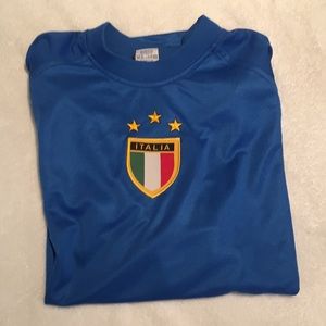 Authentic Italia/Italy Soccer jersey blue men XL